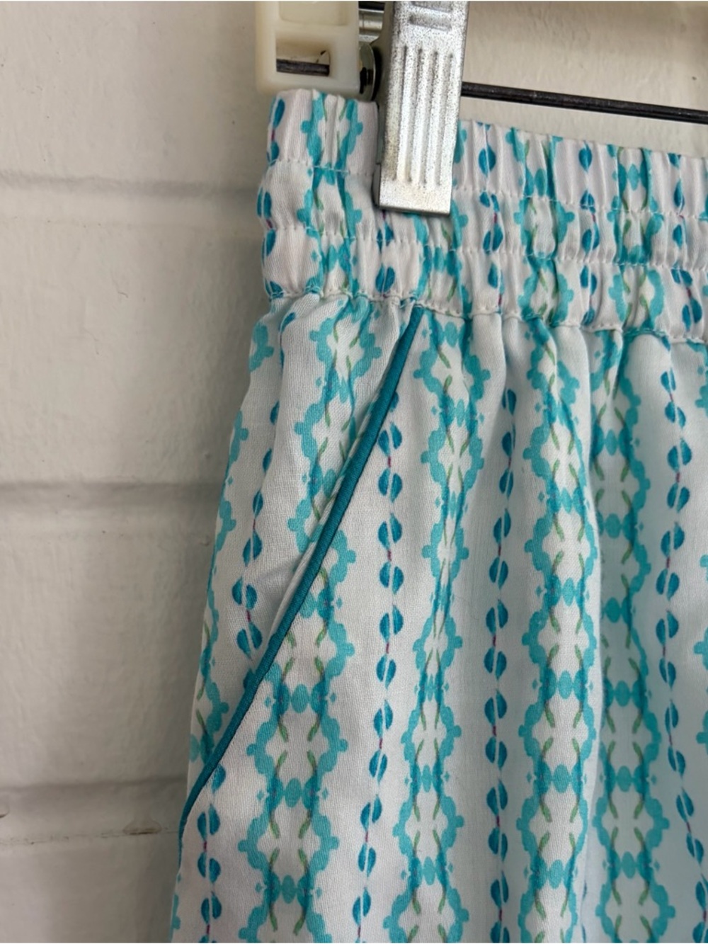 Brooks Avenue Scalloped Pajama Shorts Set in Cameron Blue, SZ M NWT - Picture 12 of 12